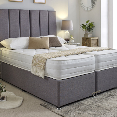 Essentials Guest Hotel Zip and Link Contract 1500 Pocket Sprung Divan Bed Set