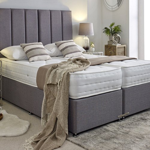 Essentials Guest Hotel Zip and Link Contract 2000 Pocket Sprung Divan Bed Set