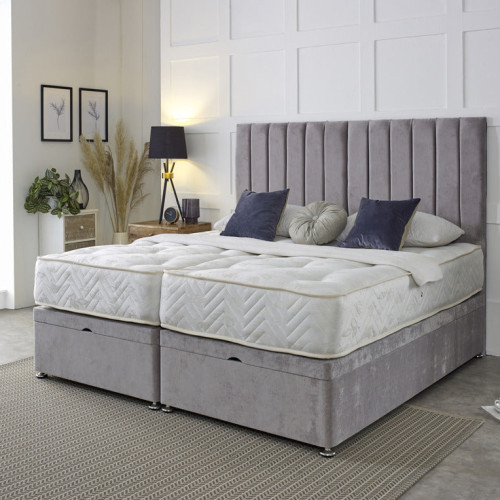 Ashford Classic Guest Hotel Zip and Link Contract 1000 Pocket Sprung Ottoman Divan Bed Set