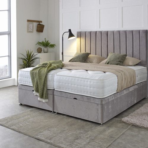 Essential Guest Hotel Zip and Link Contract 1500 Pocket Sprung Ottoman Divan Bed Set
