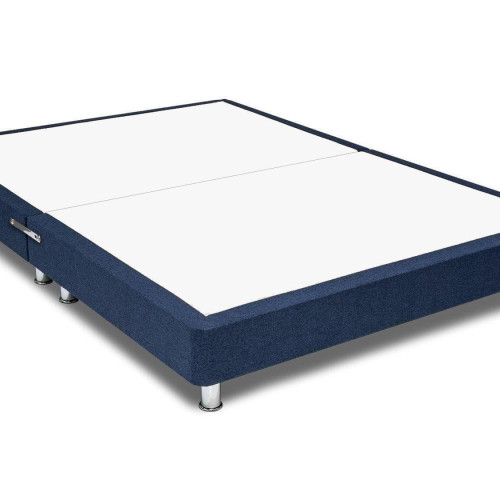 Platform Top Divan Bed Base on Chrome Metal Legs