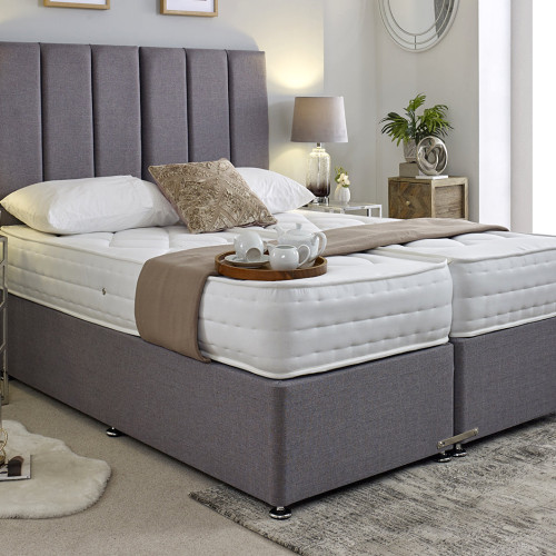 Essentials Guest Hotel Zip and Link Contract 1000 Pocket Sprung Divan Bed Set