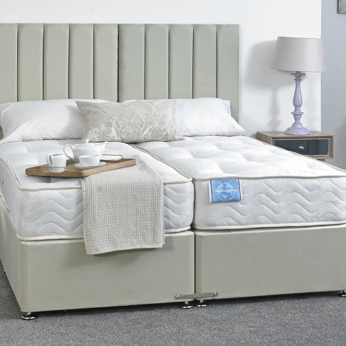 Ashford Classic Guest Hotel Zip and Link Contract 1500 Pocket Sprung Divan Bed Set